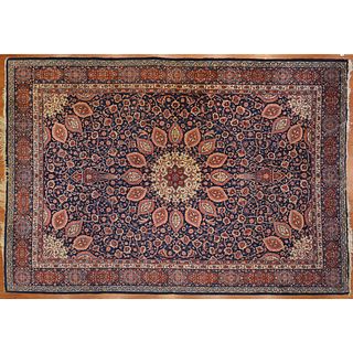 Semi-Antique Mashad Carpet, Persia, 9 x 12