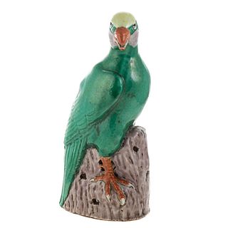 Chinese Export Porcelain Parrot