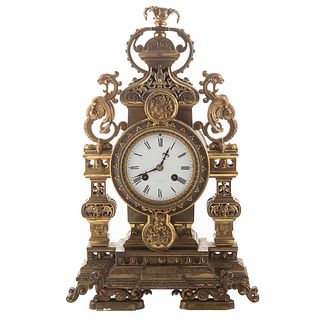Tiffany Renaissance Revival Bronze Clock