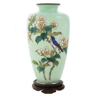 Japanese Cloisonne Enamel Vase, by Ando