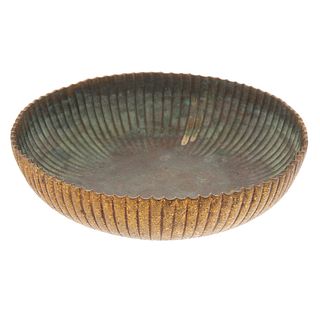 Tiffany Gilt Bronze Scalloped Bowl