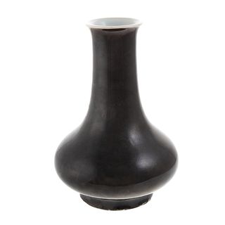 Chinese Famille Noir Monochrome Vase