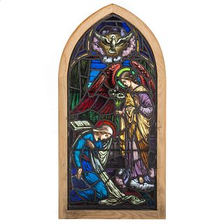 Continental Religious Stained Glass Window