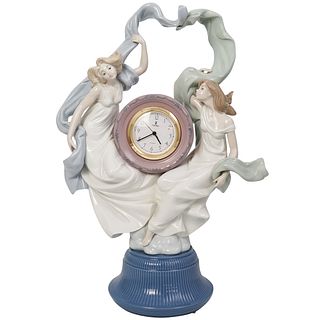Lladro " Allegory of Time" Porcelain Clock