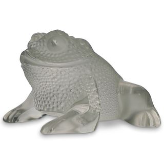 Lalique "Gregoire" Frog Paperweight