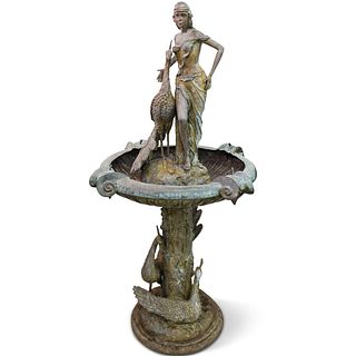 Art Deco Style Cast Iron Fountain