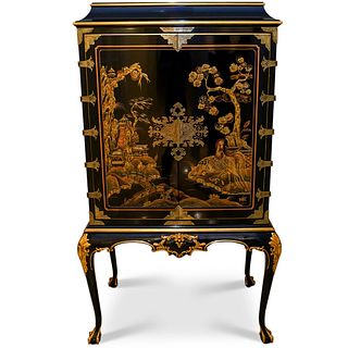 "Karges" Queen Anne Chinoiserie Cabinet