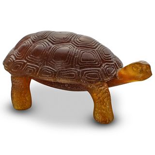 Daum Pate De Verre Turtle Figurine