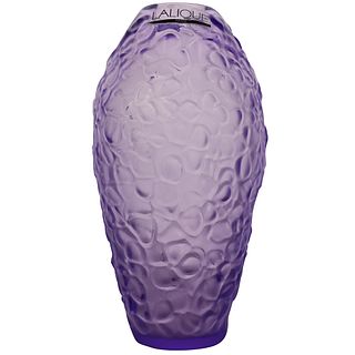 Lalique "Violeta" Crystal Vase