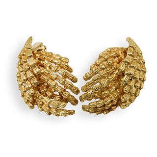 Pair Of 18k Gold Earrings