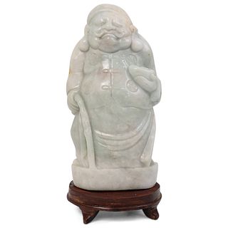Chinese Carved Jadeite Elder Figure