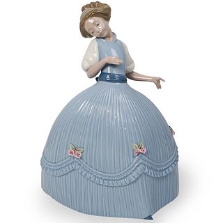 Lladro "Girl in Blue Dress" Porcelain Figurine