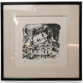 Marc Chagall (Russian 1887-1985) "The Village" Signed & Numbered Litho