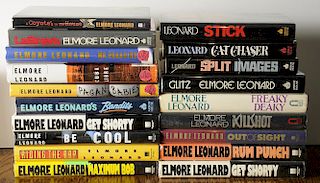 19 Signed Elmore Leonard Books