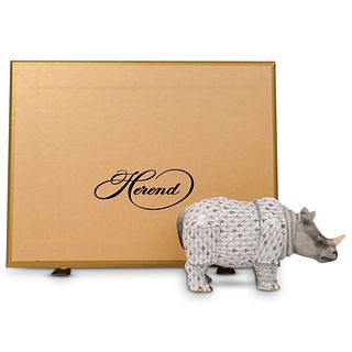 Limited Edition Herend Porcelain Rhino