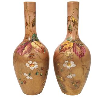 (2) Two Antique Royal Bonn Porcelain Vases