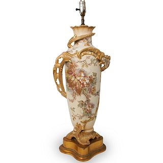 Antique Royal Bonn Porcelain Lamp
