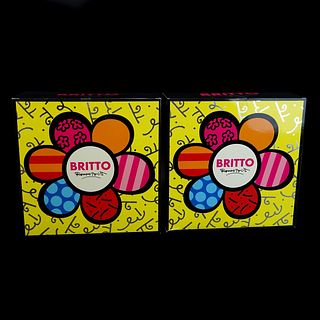 Two (2) Romero Britto "Flower Power" Gift Sets