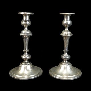Pair of Wallace Sterling Silver Candlesticks