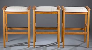 Group of 3 J.L. Moller Danish stools.