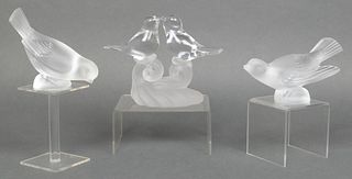 Mireau Studio Art Glass Bird Figurines, 3