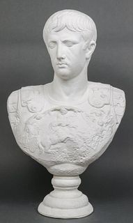 Julius Caesar Plaster Bust Sculpture