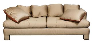 Modern Silk Upholstered Sofa