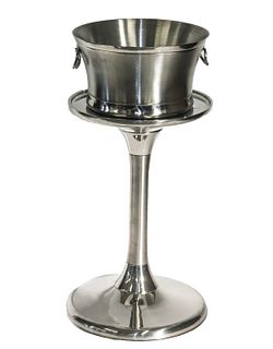 Frontgate Art Deco Style Champagne Bucket w Stand