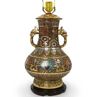 Japanese Cloisonne Vase Lamp
