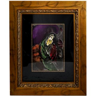 Marc Chagall (Russian 1887-1985) "Jeremiah" Colored Lithograph