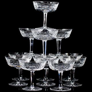 (12 Pc) Waterford "Lismore" Champagne glasses