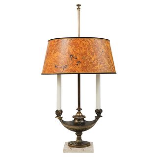 Bronze Oriental Style Oil Lamp