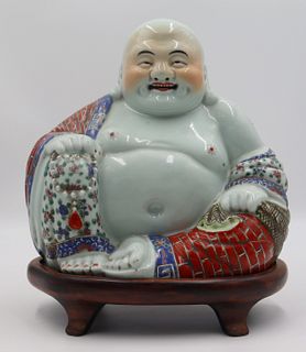 Antique Chinese Famille Porcelain Smiling