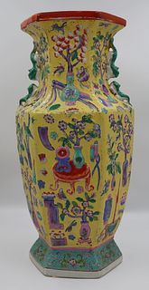 Chinese Enamel Decorated Vase.