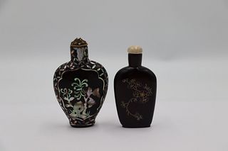 (2) Chinese Snuff Bottles.
