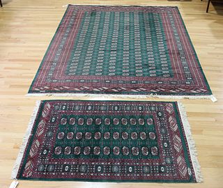 2 Vintage And Finely Hand Woven Bokhara