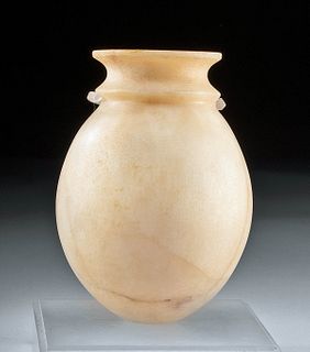 Egyptian Late Dynastic Period Alabaster Jar