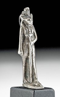 Fine Egyptian Silver Pendant of Sekhmet