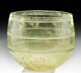 Roman Glass Cup w/ Wheel-Cut Decoration