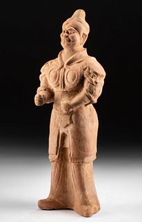 Chinese Wei - Tang Dynasty Terracotta Guardian w/ TL
