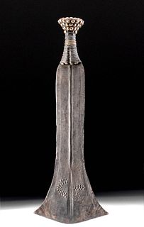 Early 20th C. African Kuba Bushoong Iron Sword - Ilwoon
