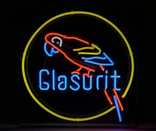 Vintage Rare GLASURIT Neon Sign
