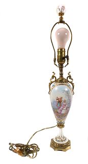 Antique SEVRES Style Table Lamp