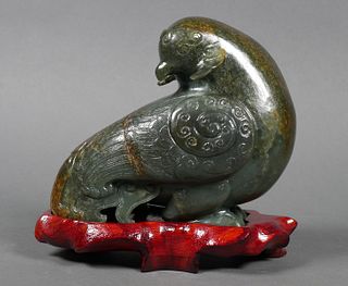 Vintage JADE Mythological Bird Carving Sculpture
