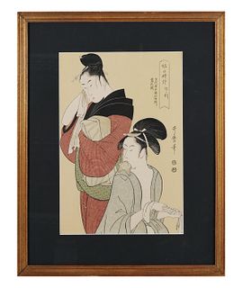 KITAGAWA UTAMARO, Ukiyo-e Woodblock Print