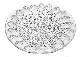 R. Lalique ROSCOFF Clear Crystal French Glass Bowl