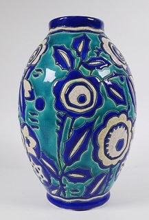 BOCH FRERES Deco Keramis Ceramic Vase 