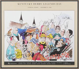 KENTUCKY DERBY Legends Day Signed Poster