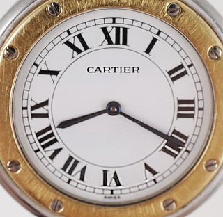CARTIER Santos Vendome SS 18K Gold Wrist Watch
