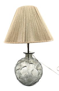 Rene LALIQUE Ormeaux Vase Table Lamp